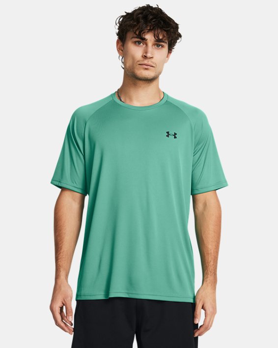 Camiseta Manga Corta UA Velocity para Hombre, Green, pdpMainDesktop image number 0